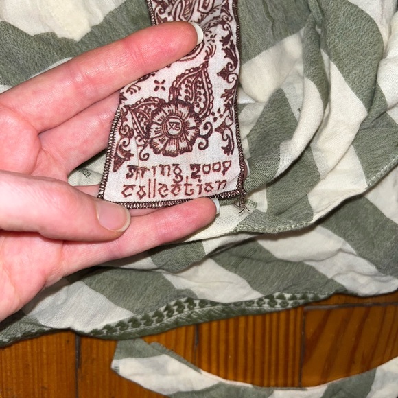 L.A.M.B. Halter top green white stripe spring 2009 size XS rare gwen stefani - Picture 4 of 6